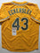 Autographed/Signed Dennis Eckersley Oakland Yellow Baseball Jersey JSA COA - 757 Sports Collectibles