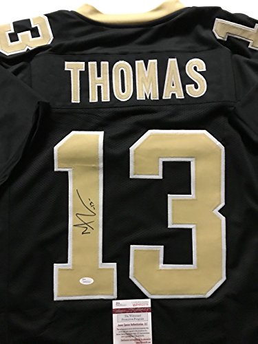 Autographed/Signed Michael Thomas New Orleans Black Football Jersey JSA COA