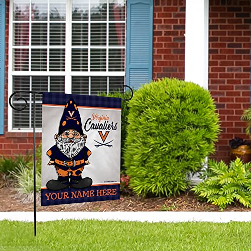 Rico Industries NCAA Virginia Cavaliers Gnome Spring Personalized Garden Flag - 757 Sports Collectibles