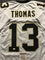 Autographed/Signed Michael Thomas New Orleans White Football Jersey JSA COA