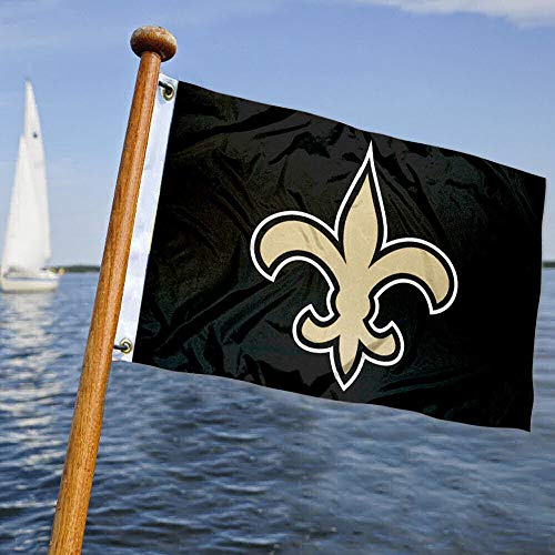 WinCraft New Orleans Saints Boat and Golf Cart Flag - 757 Sports Collectibles