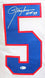 Lawrence Taylor Autographed White Pro Style Jersey w/HOF - Beckett W Auth 5 - 757 Sports Collectibles