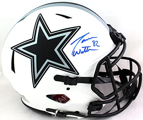 Jason Witten Autographed Dallas Cowboys Authentic Lunar FS Helmet-Beckett WBlue - 757 Sports Collectibles