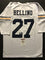 Autographed/Signed Joe Bellino"Heisman 60" Navy White Football Jersey JSA COA - 757 Sports Collectibles