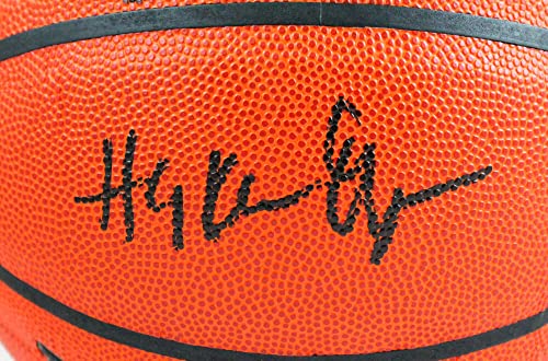 Drexler/Olajuwon Autographed Wilson NBA Basketball - JSA Witnessed Black - 757 Sports Collectibles