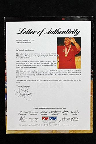 Muhammad Ali Boxing Signed Authentic 9X12 Photo PSA/DNA #D28966 - 757 Sports Collectibles