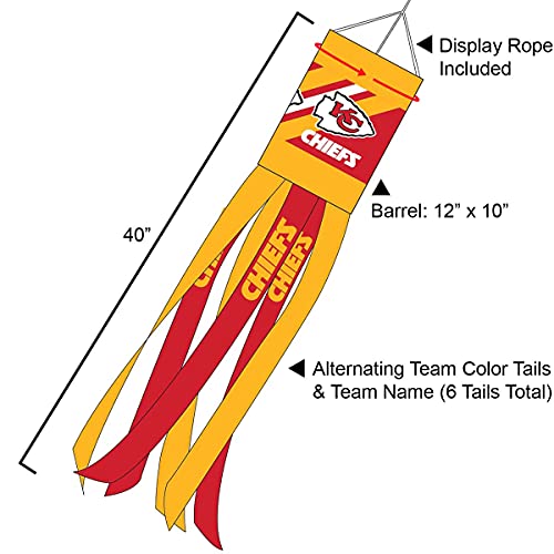 Kansas City Chiefs Team Windsock - 757 Sports Collectibles