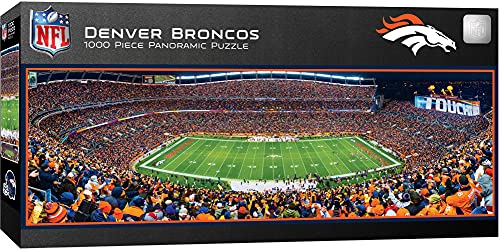 MasterPieces NFL Panoramics 1000 Puzzles Collection - Denver Broncos NFL Panoramics 1000 Piece Jigsaw Puzzle - 757 Sports Collectibles