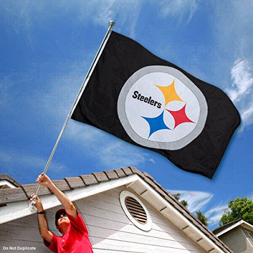 WinCraft Pittsburgh Steelers Embroidered Nylon Flag - 757 Sports Collectibles