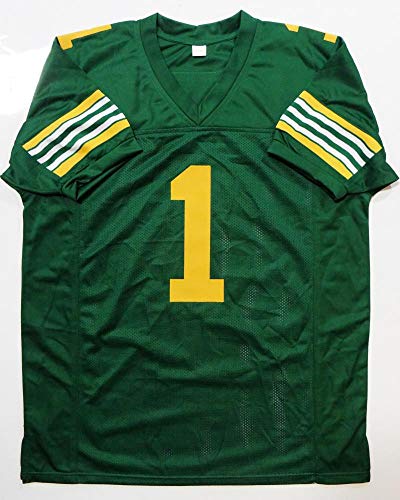 Warren Moon Autographed Green Pro Style Jersey w/HOF- JSA W Authenticated - 757 Sports Collectibles