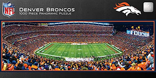 MasterPieces NFL Panoramics 1000 Puzzles Collection - Denver Broncos NFL Panoramics 1000 Piece Jigsaw Puzzle - 757 Sports Collectibles