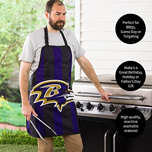 Team Sports America Baltimore Ravens, Double Side Apron