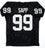 Warren Sapp Autographed Black Pro Style Jersey HOF- JSA Witness Auth Horz HOF