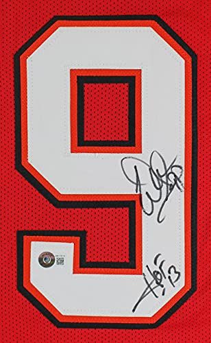 Warren Sapp"HOF 13" Authentic Signed Red Pro Style Jersey BAS Witnessed - 757 Sports Collectibles