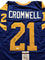 Autographed/Signed Nolan Cromwell Los Angeles LA Blue Football Jersey JSA COA