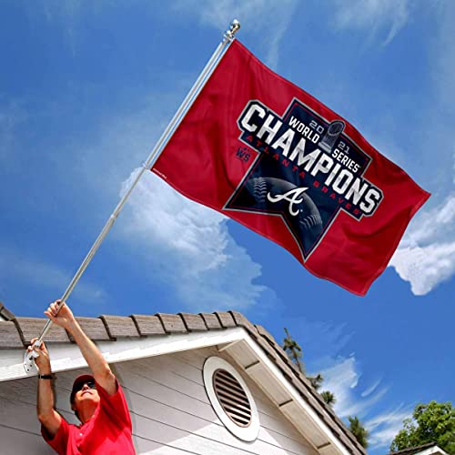 WinCraft Atlanta Braves World 2021 Series Champions House Banner Flag