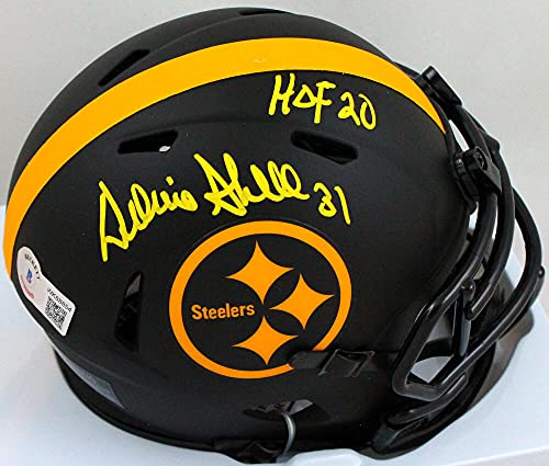 Donnie Shell Signed Steelers Eclipse Speed Mini Helmet w/HOF-Beckett W Hologram Yellow - 757 Sports Collectibles