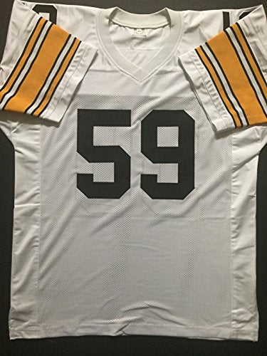 Autographed/Signed Jack Ham"HOF 88" Pittsburgh White Football Jersey JSA COA - 757 Sports Collectibles