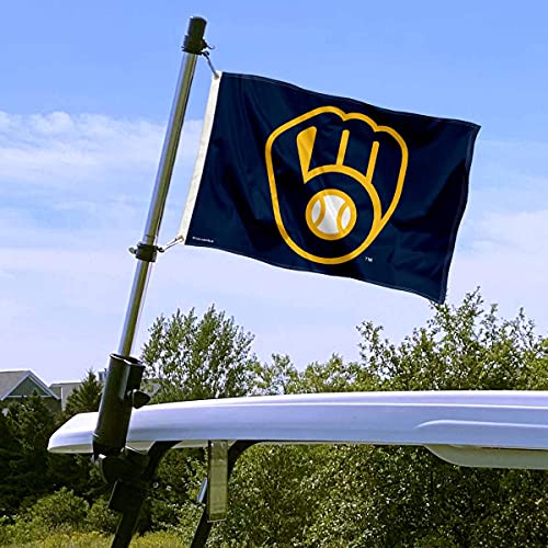 Milwaukee Brewers 12 Team Color Flag Sign