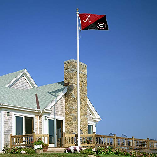 College Flags & Banners Co. Split Alabama vs Georgia House Divided 3x5 Flag - 757 Sports Collectibles