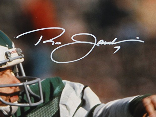 Ron Jaworski Autographed 16x20 Up Close Passing Photo- JSA W Authenticated - 757 Sports Collectibles