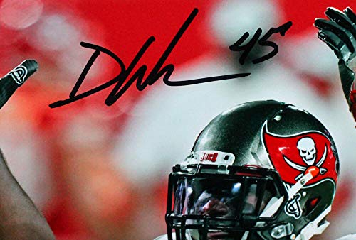 Devin White Autographed Buccaneers 8x10 Arms Up Photo- Beckett W Auth Black - 757 Sports Collectibles