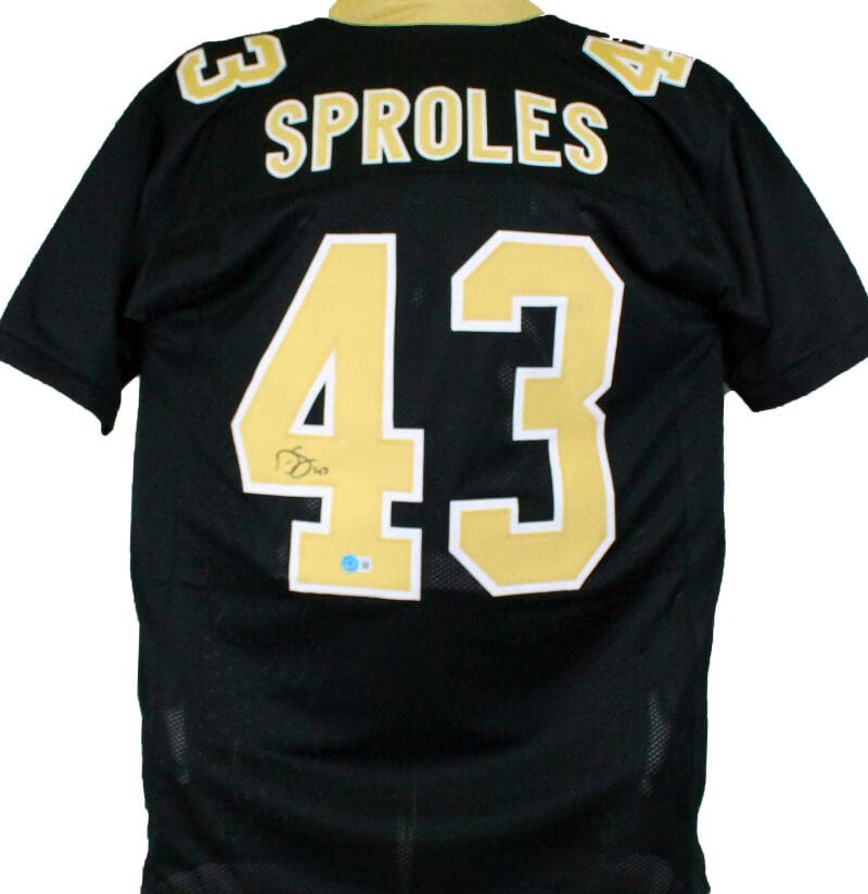 Darren Sproles Autographed Blue Pro Style Jersey-Beckett W Hologram Black  at 's Sports Collectibles Store