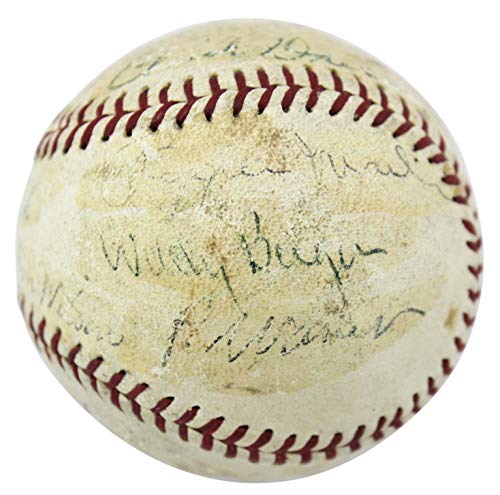 1935 Nl All Stars (22) Signed Onl Baseball Ott Medwick Hubbell Waner PSA #S02327 - 757 Sports Collectibles