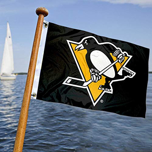 WinCraft Pittsburgh Penguins Boat and Golf Cart Flag - 757 Sports Collectibles