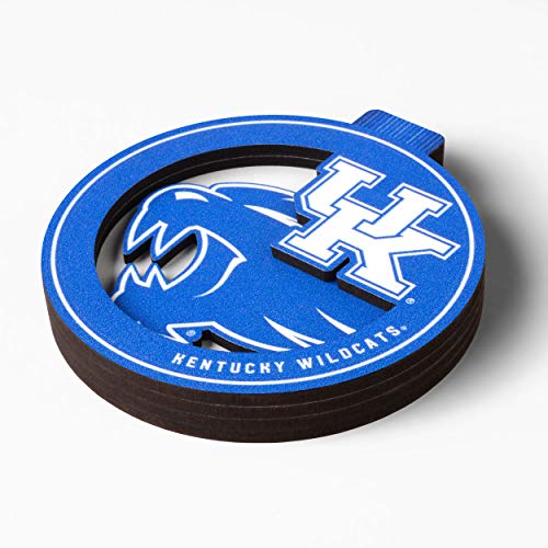 YouTheFan NCAA Kentucky Wildcats 3D Logo Series Ornament - 757 Sports Collectibles