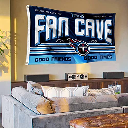 WinCraft Tennessee Titans Fan Man Cave Banner Flag - 757 Sports Collectibles