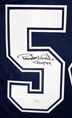 Randy White Autographed Blue Dbl Stitch Pro Style Jersey w/ HOF - JSA W Auth 5 - 757 Sports Collectibles