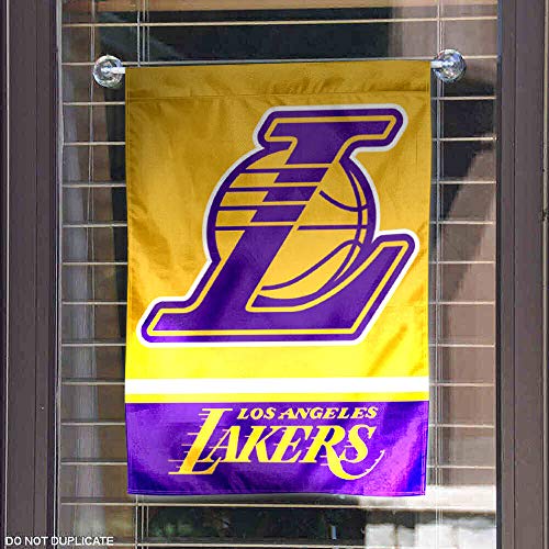 WinCraft Los Angeles Lakers Double Sided Garden Flag - 757 Sports Collectibles