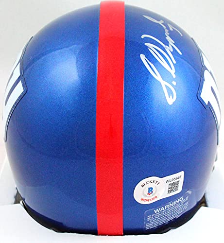 Sterling Shepard Autographed New York Giants Mini Helmet- Beckett W Silver - 757 Sports Collectibles