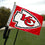 WinCraft Kansas City Chiefs Boat and Golf Cart Flag - 757 Sports Collectibles