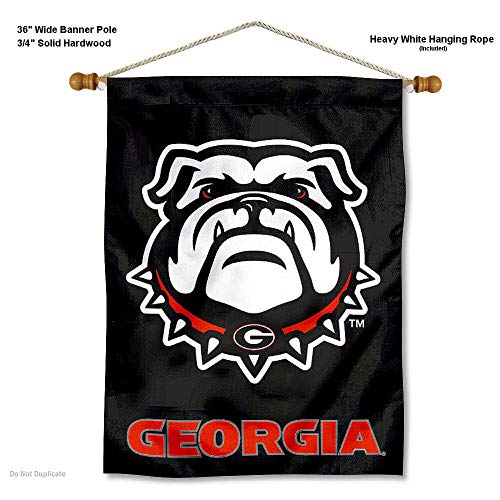 Georgia Bulldogs New Dawg Banner with Hanging Pole - 757 Sports Collectibles