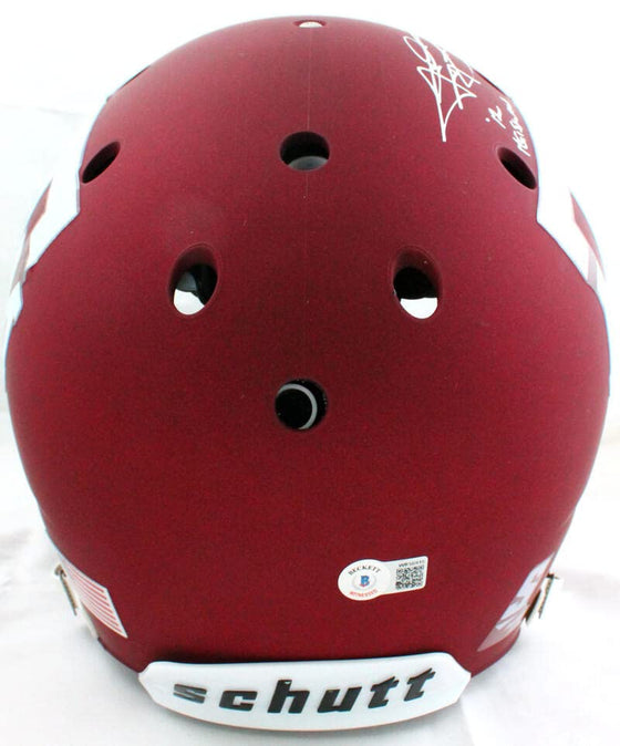 Johnny Manziel Autographed Texas A&M Schutt F/S Authentic Helmet W/3 Insc-Beckett W Hologram White - 757 Sports Collectibles