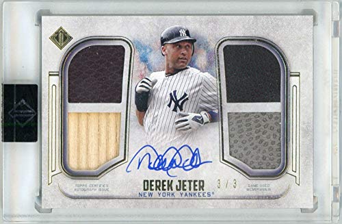 Derek Jeter 2020 Topps Transcendent Captain Final Season Quad Patch Autograph 3/3 - 757 Sports Collectibles