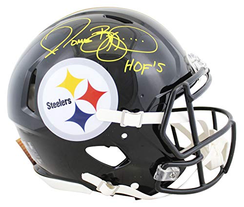 Steelers Jerome Bettis"HOF 15" Signed Full Size Speed Proline Helmet BAS Wit - 757 Sports Collectibles