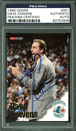 Hornets Dave Cowens Authentic Signed Card 1996 Hoops #251 PSA Slabbed #83753908 - 757 Sports Collectibles