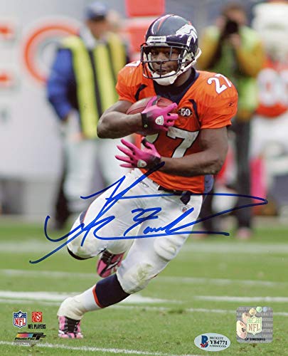 Knowshon Moreno Autographed Denver Broncos 8x10 Photo - BAS COA (Orange Jersey) - 757 Sports Collectibles