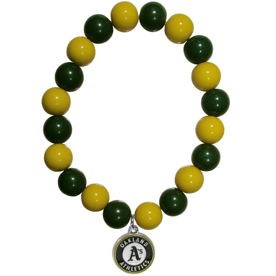 Oakland Athletics Bracelet Bead Style CO - 757 Sports Collectibles