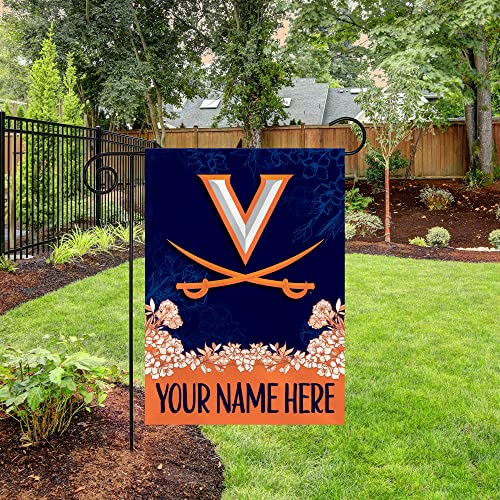 Rico Industries NCAA Virginia Cavaliers Personalized Garden Flag - 757 Sports Collectibles