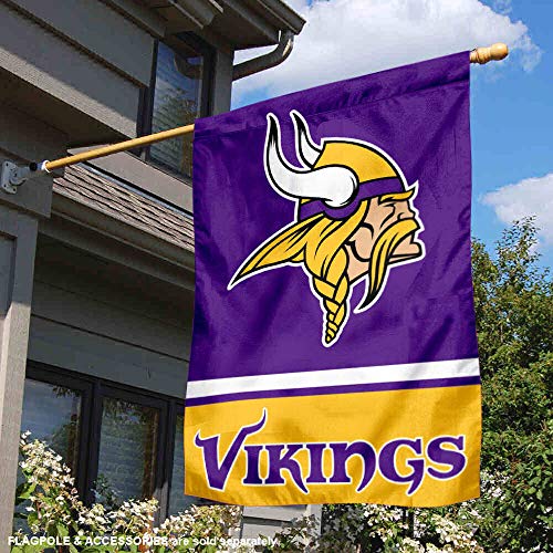 WinCraft Minnesota Vikings Two Sided House Flag - 757 Sports Collectibles