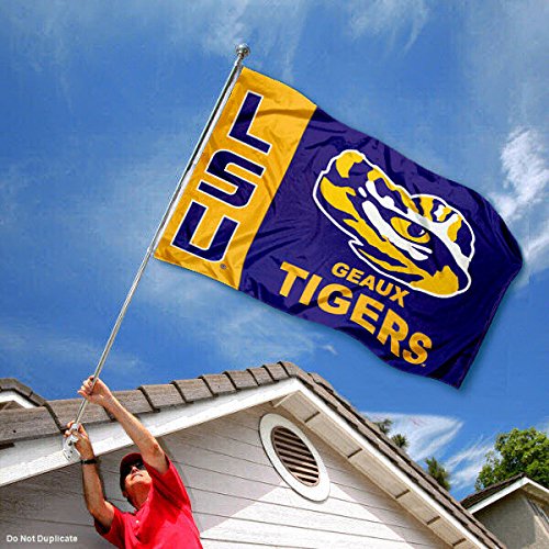 LSU Tiger Geaux University Large College Flag - 757 Sports Collectibles