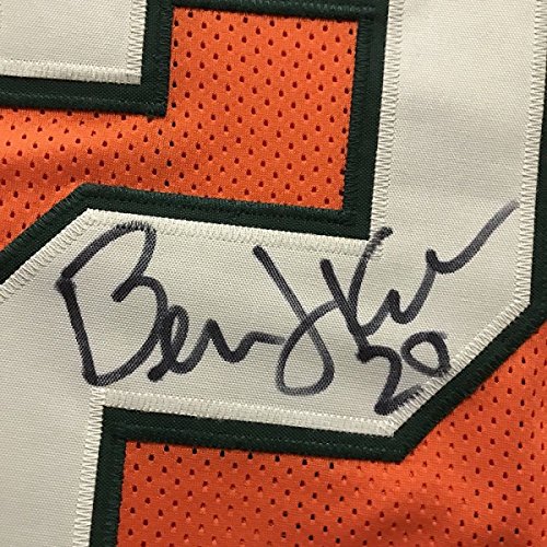 Autographed/Signed Bernie Kosar Miami Orange Football Jersey JSA COA - 757 Sports Collectibles