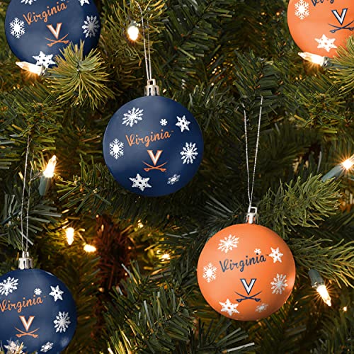 FOCO Virginia Cavaliers NCAA 5 Pack Shatterproof Ball Ornament Set - 757 Sports Collectibles