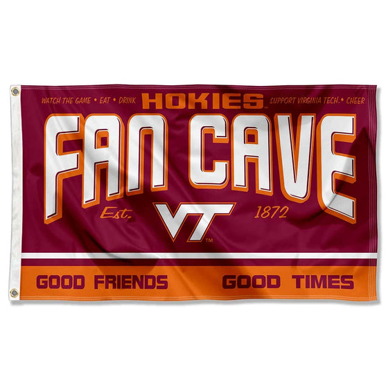 Virginia Tech Hokies Fan Man Cave Banner Flag - 757 Sports Collectibles