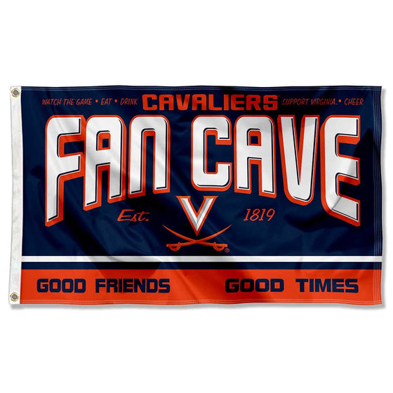 Virginia Cavaliers Fan Man Cave Banner Flag - 757 Sports Collectibles