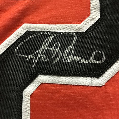 Framed Autographed/Signed Rafael Palmeiro 33x42 Baltimore Orange Football Jersey JSA COA - 757 Sports Collectibles